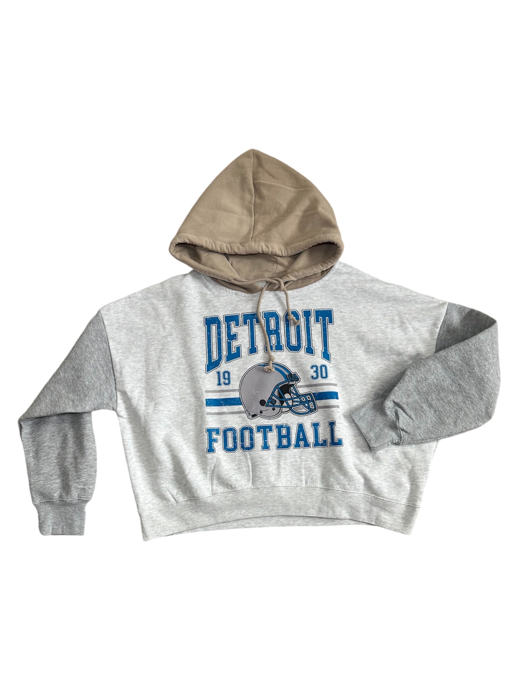 Detroit Football Colorblock Hooded Sweatshirt