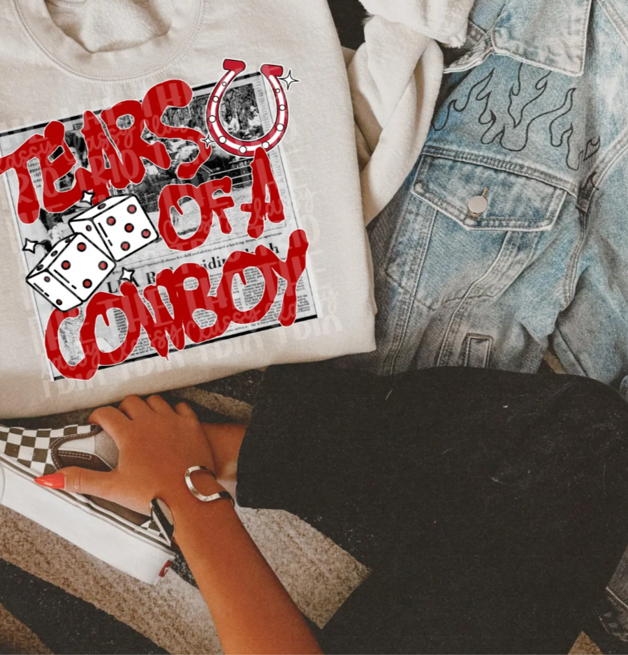 Tears Of A Cowboy Hooded Sweatshirt (Sand)