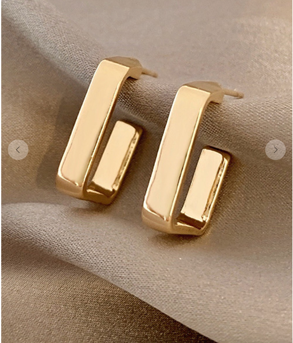Square Hook Earring