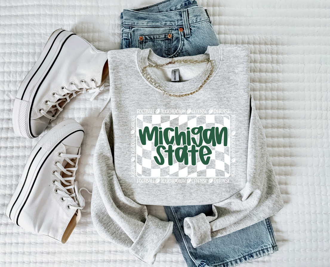 Michigan State Football Crewneck Sweatshirt