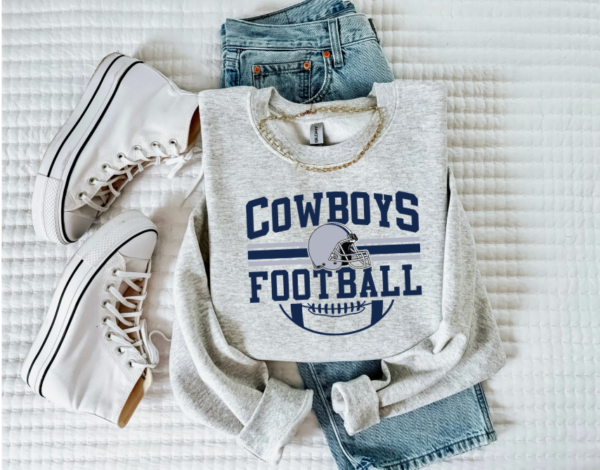 Dallas Cowboys Football Crewneck Sweatshirt  (DTF design)