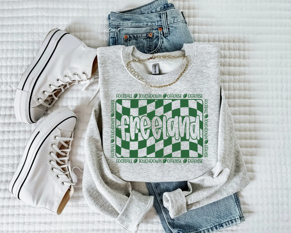 Freeland Football Crewneck Sweatshirt (Color Options)