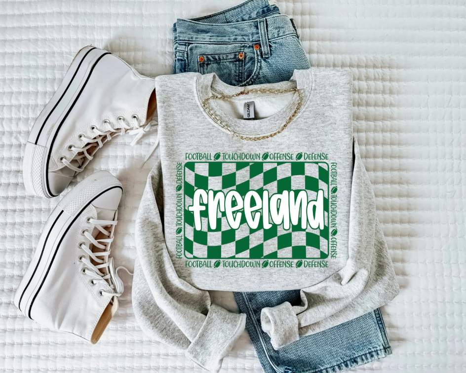 Freeland Football Crewneck Sweatshirt (Color Options)