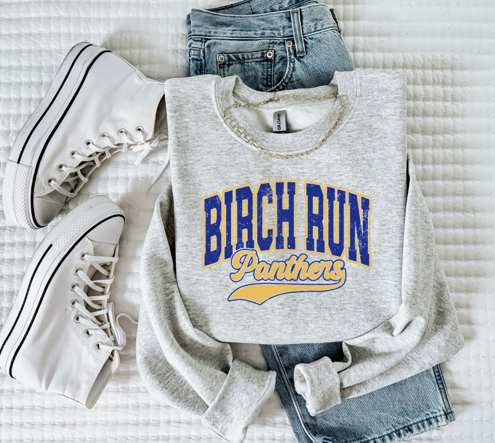 Birch Run Panthers Crewneck Sweatshirt ( Color Options)