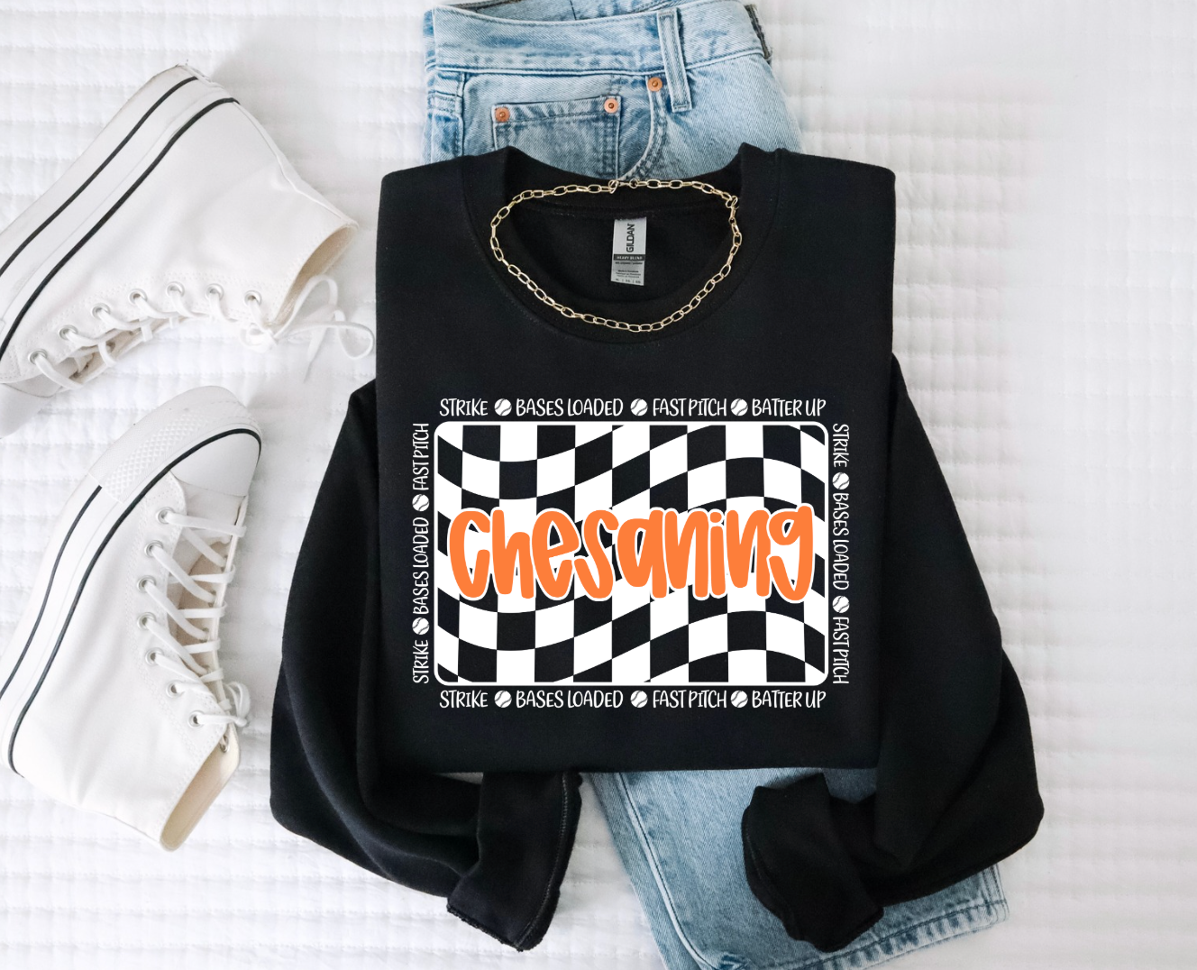 Chesaning Softball Crewneck Sweatshirt ( Color Options)