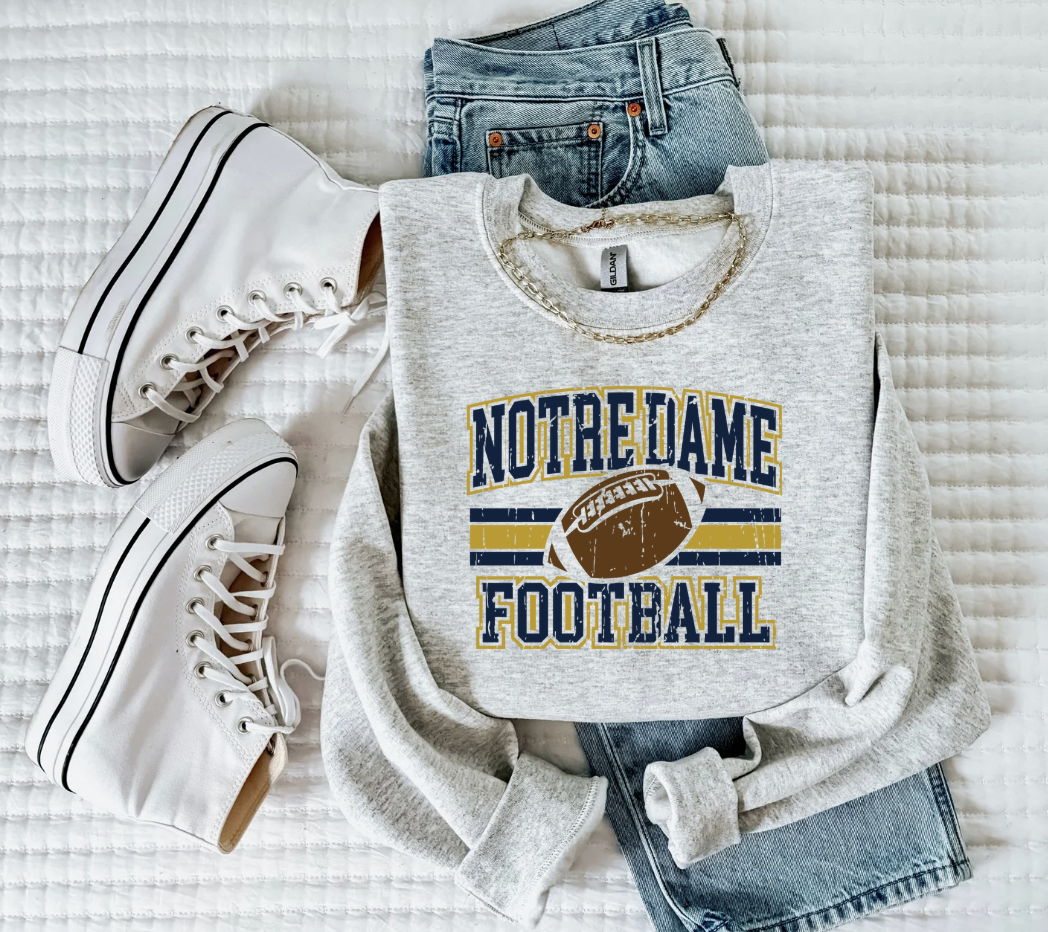 Notre Dame Football Crewneck Sweatshirt