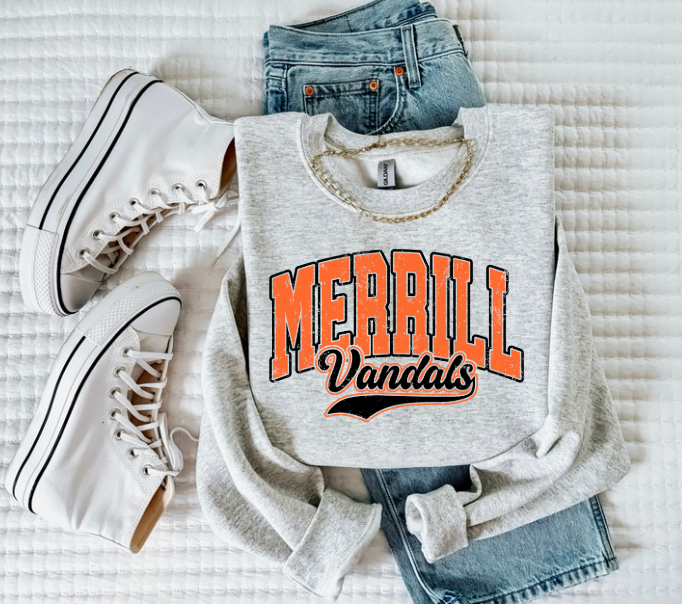 Merrill Vandals Retro Crewneck Sweatshirt ( Color Options)