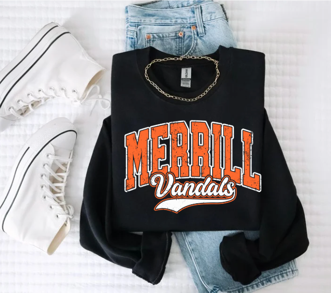 Merrill Vandals Retro Crewneck Sweatshirt ( Color Options)