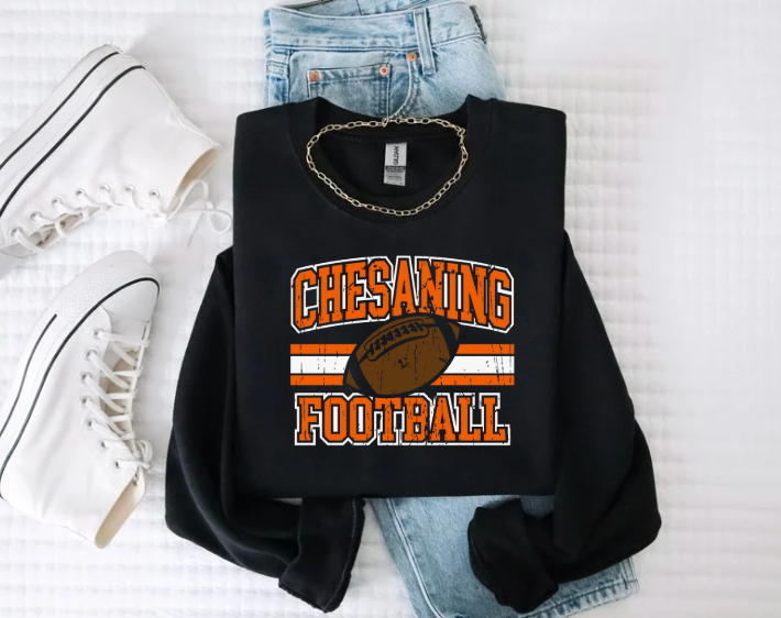 Chesaning Football Crewneck Sweatshirt (Color Options)