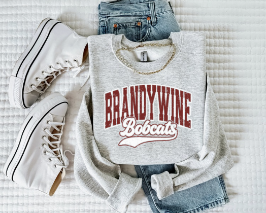 Brandywine Bobcats Retro Crewneck Sweatshirt (Color Options)