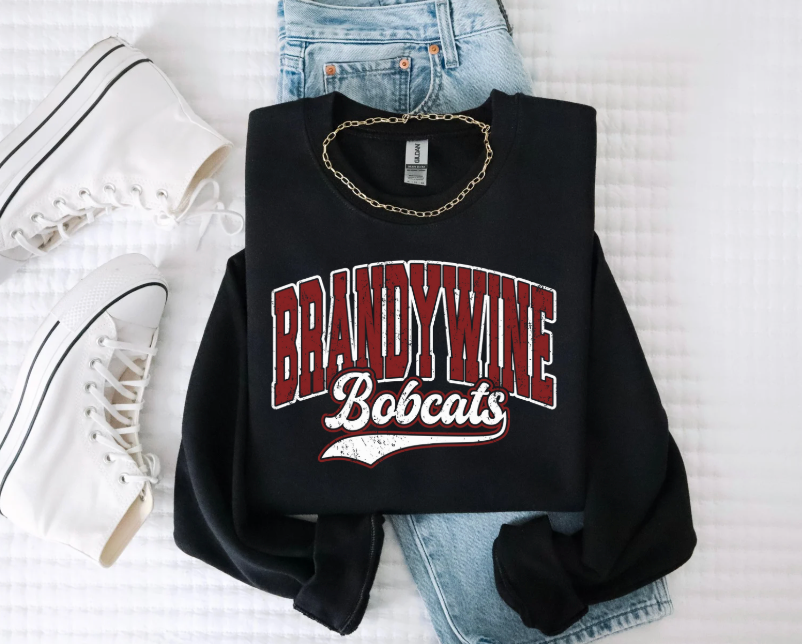 Brandywine Bobcats Retro Crewneck Sweatshirt (Color Options)