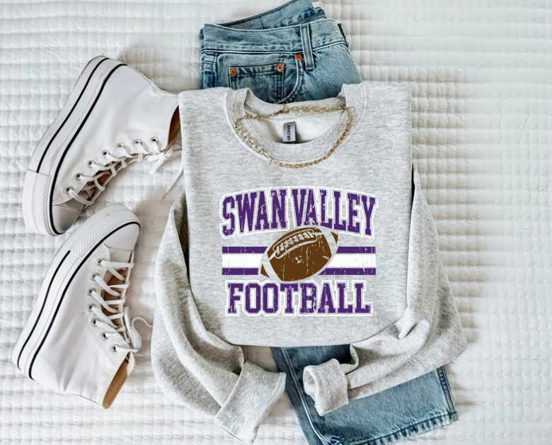 Swan Valley Football Crewneck Sweatshirt ( Color Options)