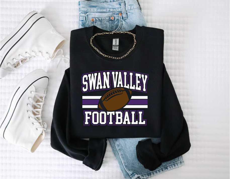 Swan Valley Football Crewneck Sweatshirt ( Color Options)