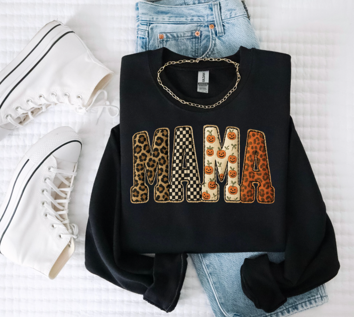 Fall Mama Crewneck Sweatshirt (Color Options)