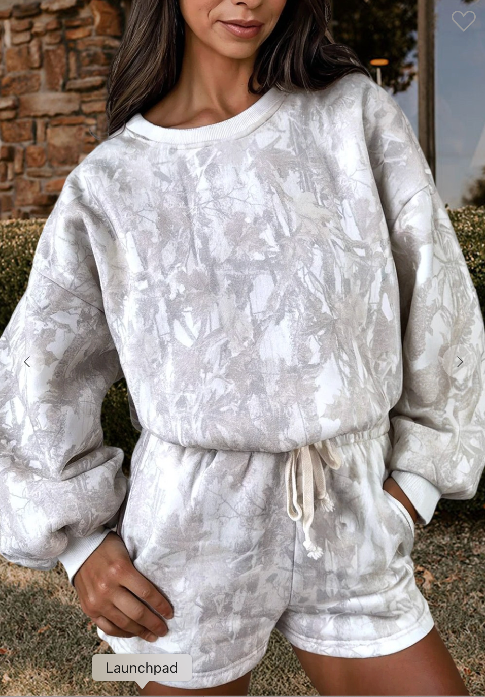 Camo Crewneck Set