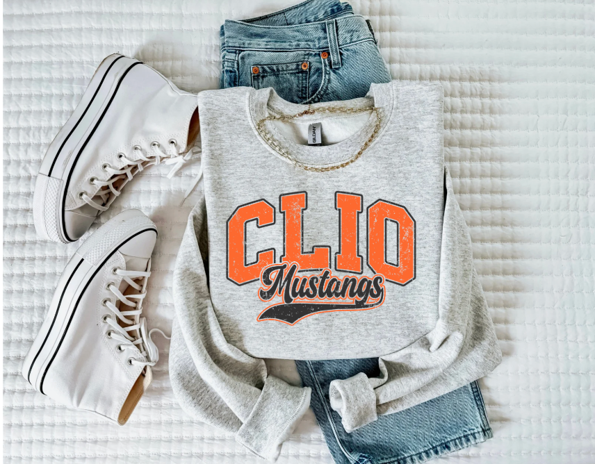 Clio Mustangs Crewneck Sweatshirt