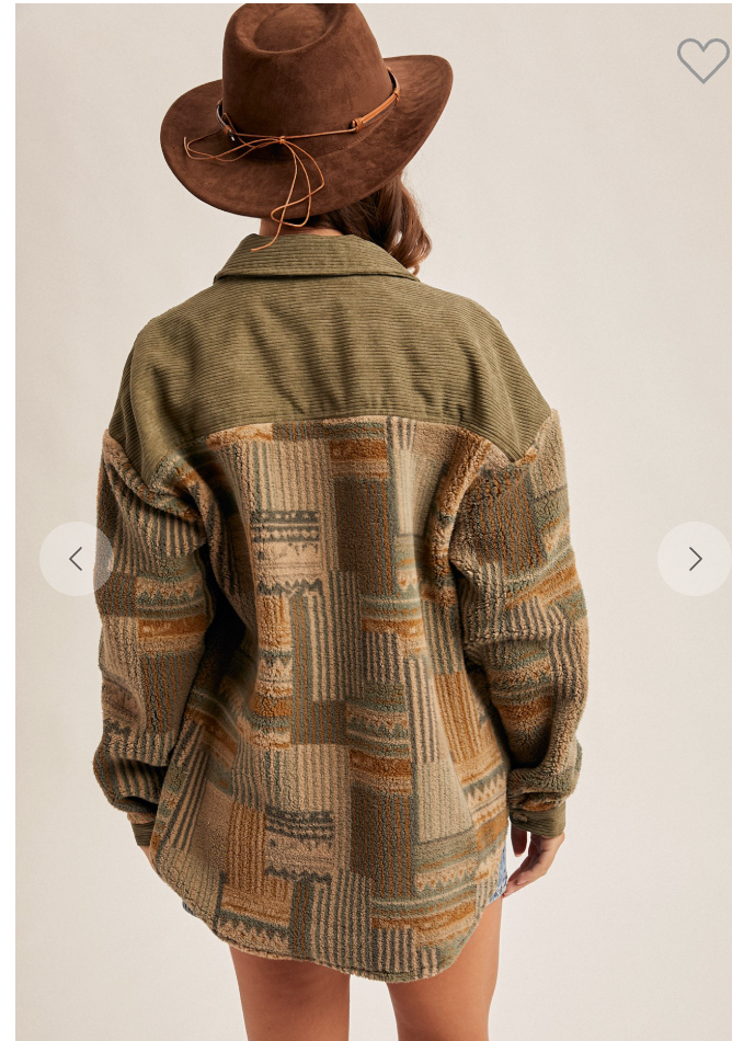 Fall Fleece Corduroy Button Down