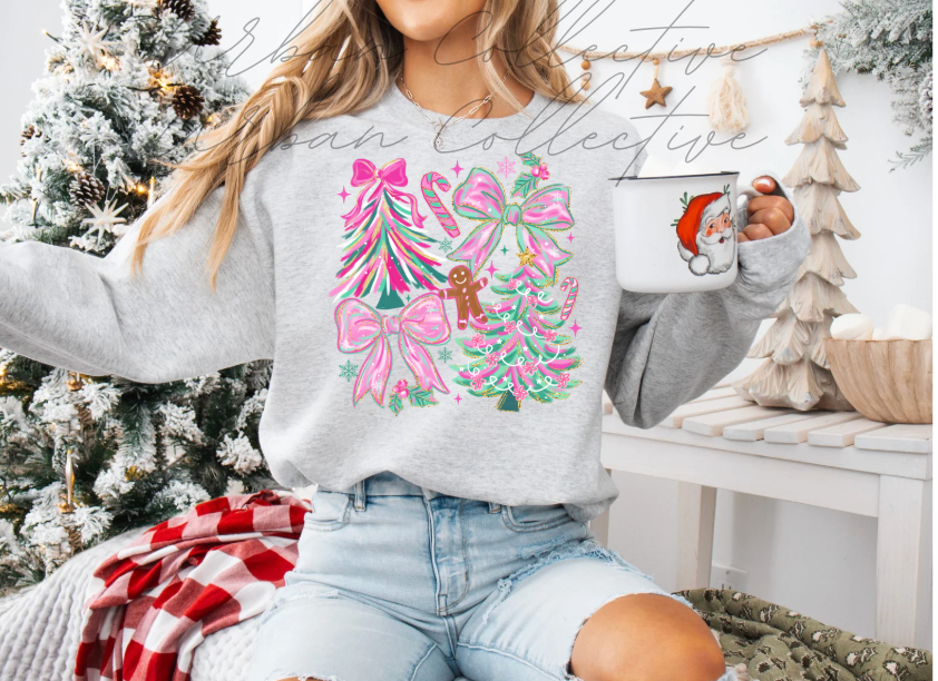 Christmas Painted Crewneck Sweatshirt