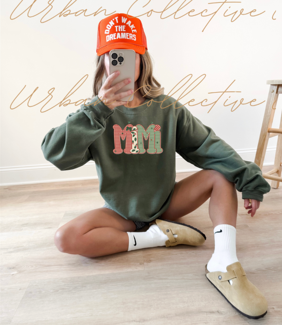 Christmas Quilt Pattern Crewneck Sweatshirt