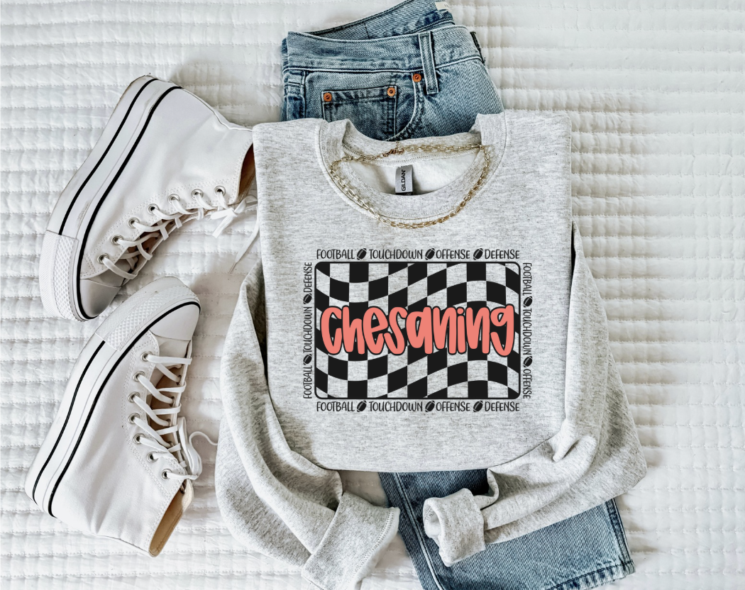 Chesaning Football Crewneck Sweatshirt ( Color Options)