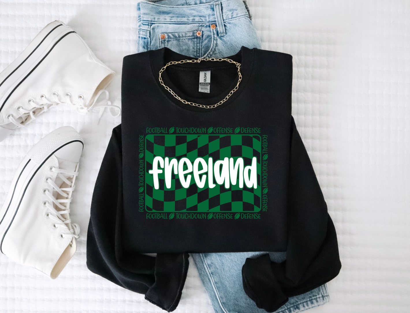 Freeland Football Crewneck Sweatshirt (Color Options)