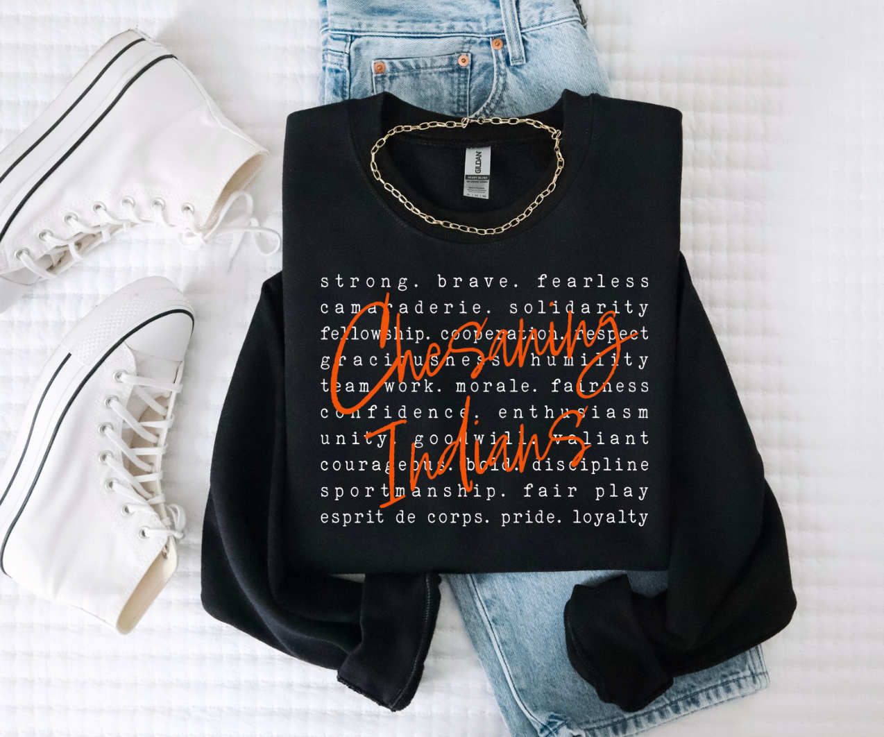 Chesaning Indians Crewneck Sweatshirt (Color Options)