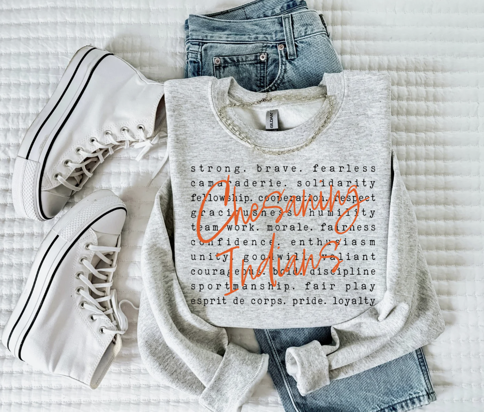 Chesaning Indians Crewneck Sweatshirt (Color Options)