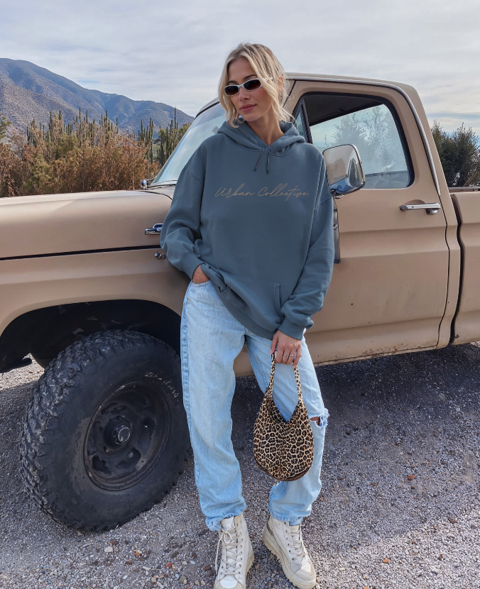 Urban Collective Hooded Sweatshirt Indigo/Rust